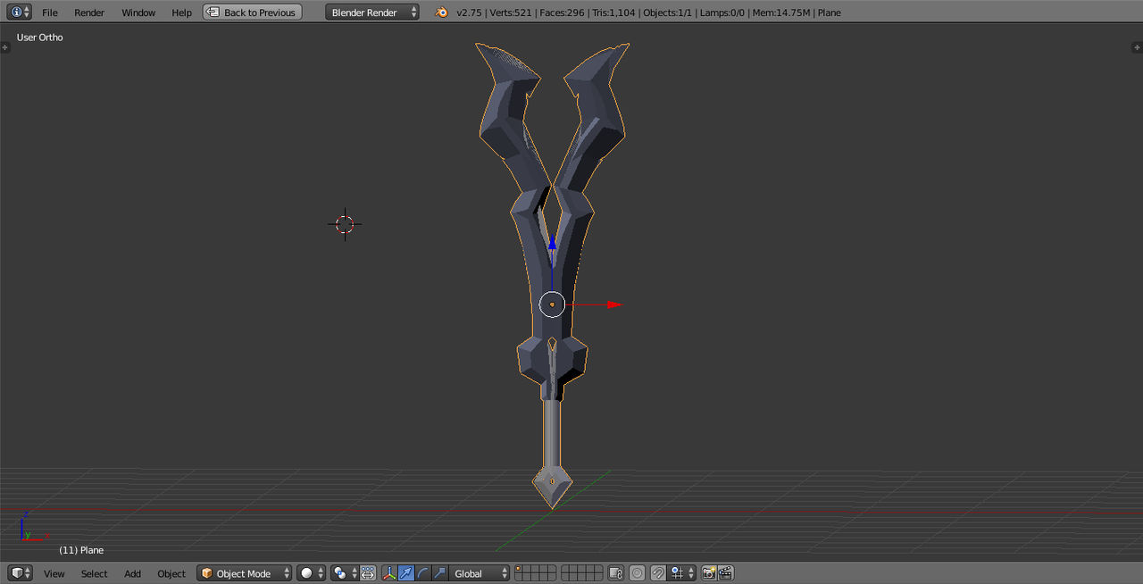 Sword of Python's Tongue.blend-1 by msnizam on DeviantArt