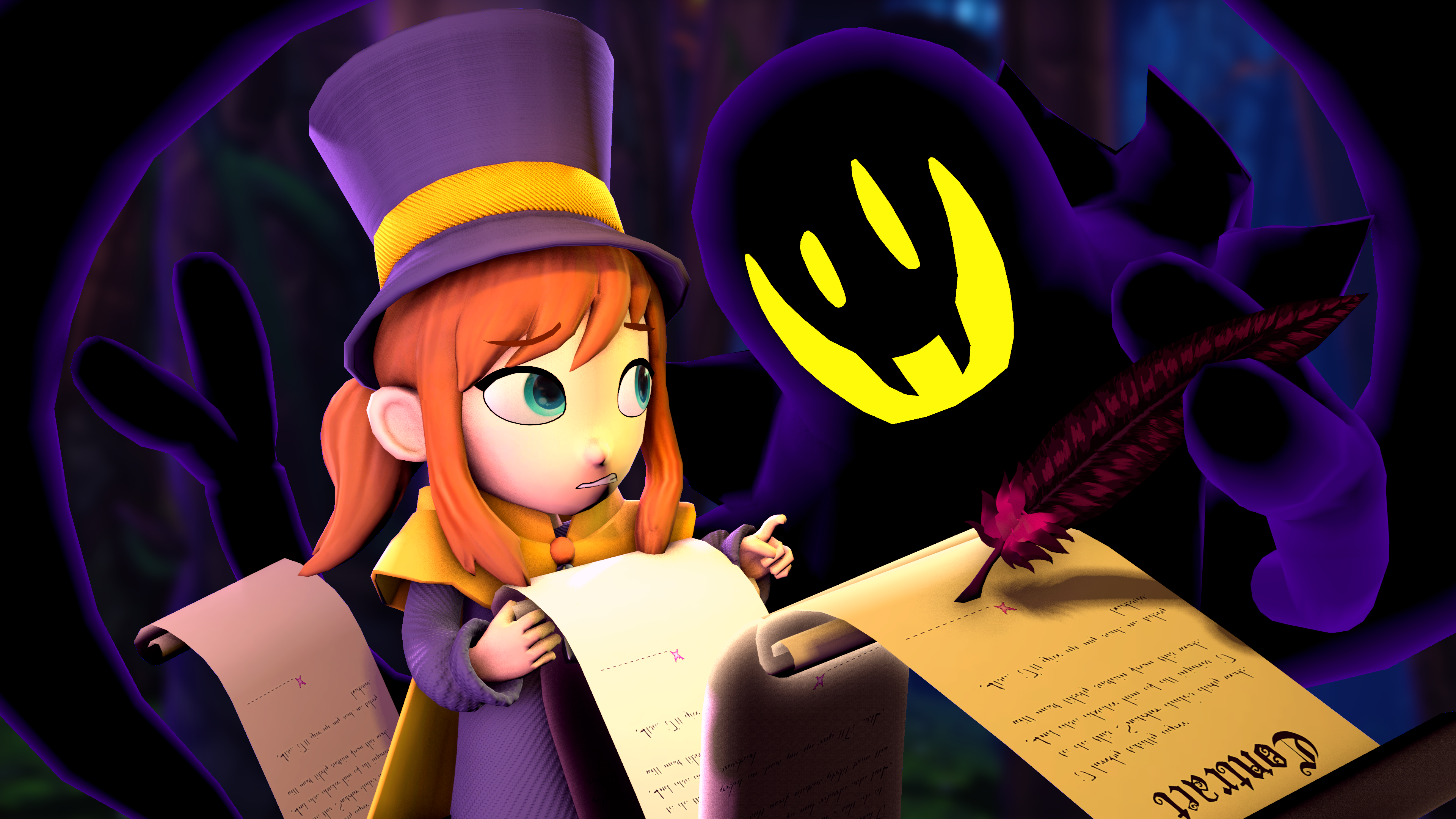 hat kid (a hat in time) drawn by opossumachine