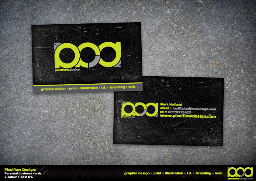 Pixelflow Design business card