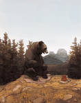 Speaking With a Giant Bear by Seyorrol