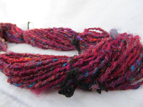 Handspun Silk and Wool yarn