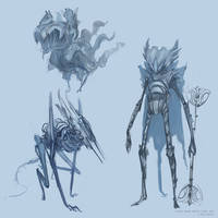 Sea Aliens Designs Rough 1