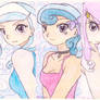 Trixie, Violet and Fleur de Lis