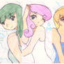 Medley, Twinkleshine and Cloud Kicker