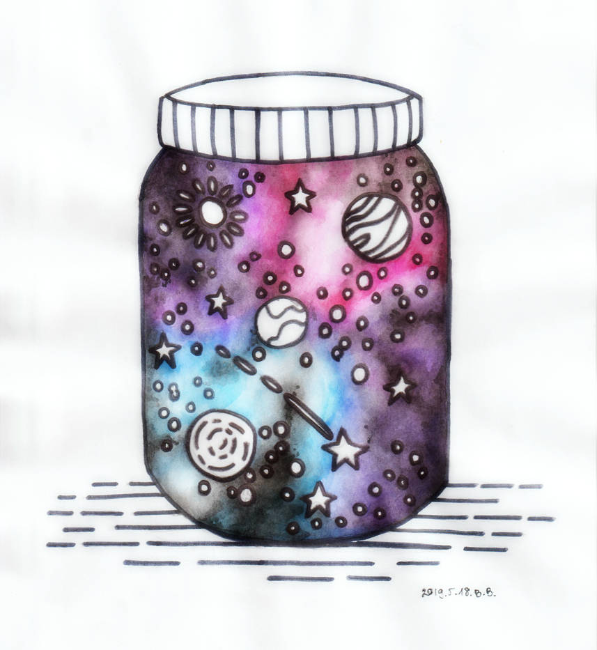 Galaxy in Jar by bukkbianka on DeviantArt