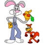 Charlie the Bunny as Bugs Bunny (with squeaks)
