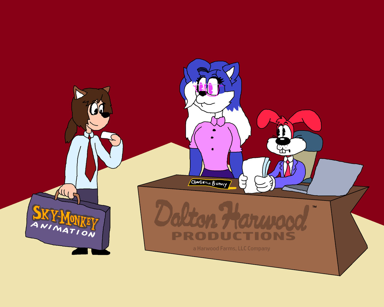 Dalton Harwood Productions meet SkyMonkey Co. by MerrieOfficalArts on