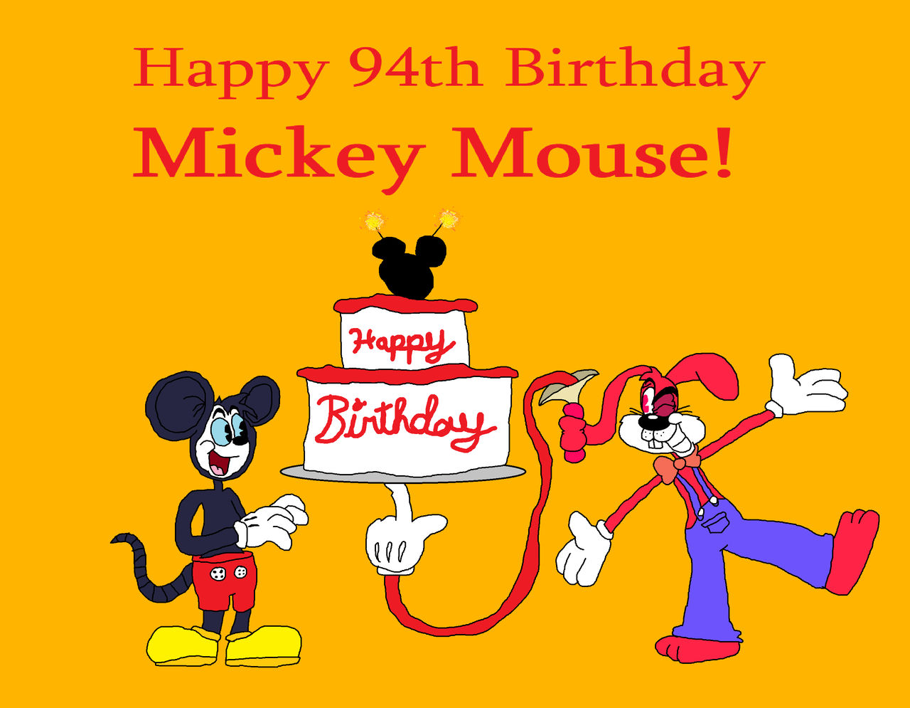 Happy 94th Birthday Mickey Mouse! by MerrieOfficalArts on DeviantArt