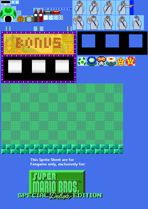 SMB1 Special Deluxe Edition Sprite Sheets Part 9 by MerrieOfficalArts ...