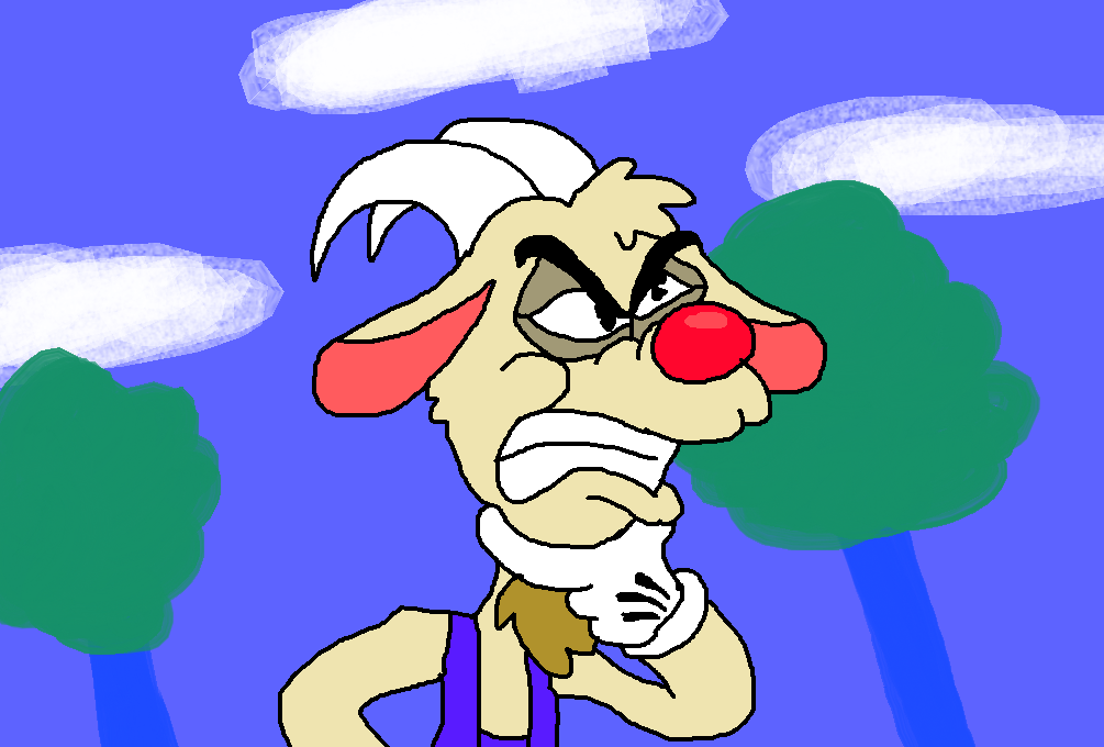 Deviantart Grumpy Goat hard thinking goat by MerrieOfficalArts on DeviantArt