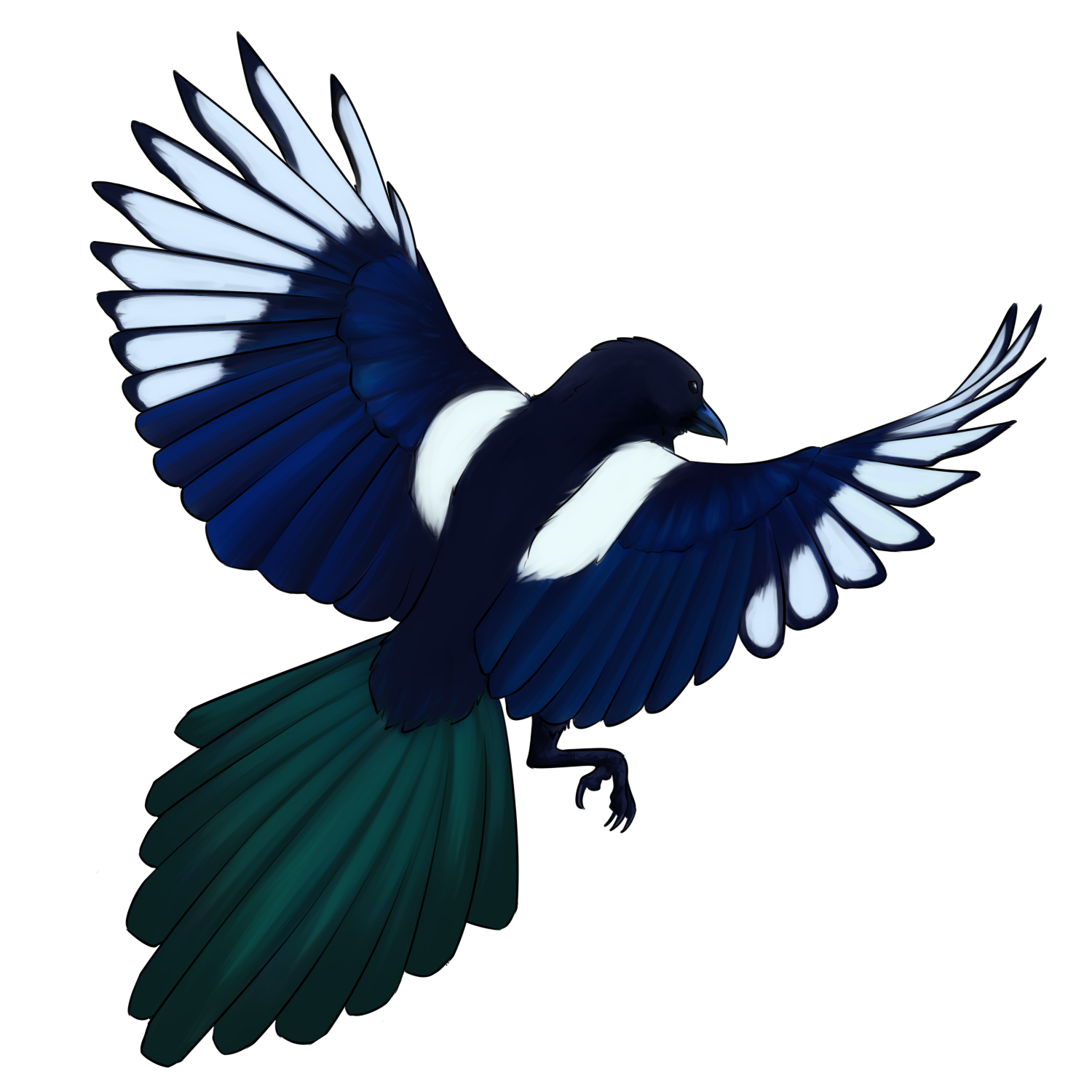 Sentient Magpie Magpie by Kodai-Keeper on DeviantArt