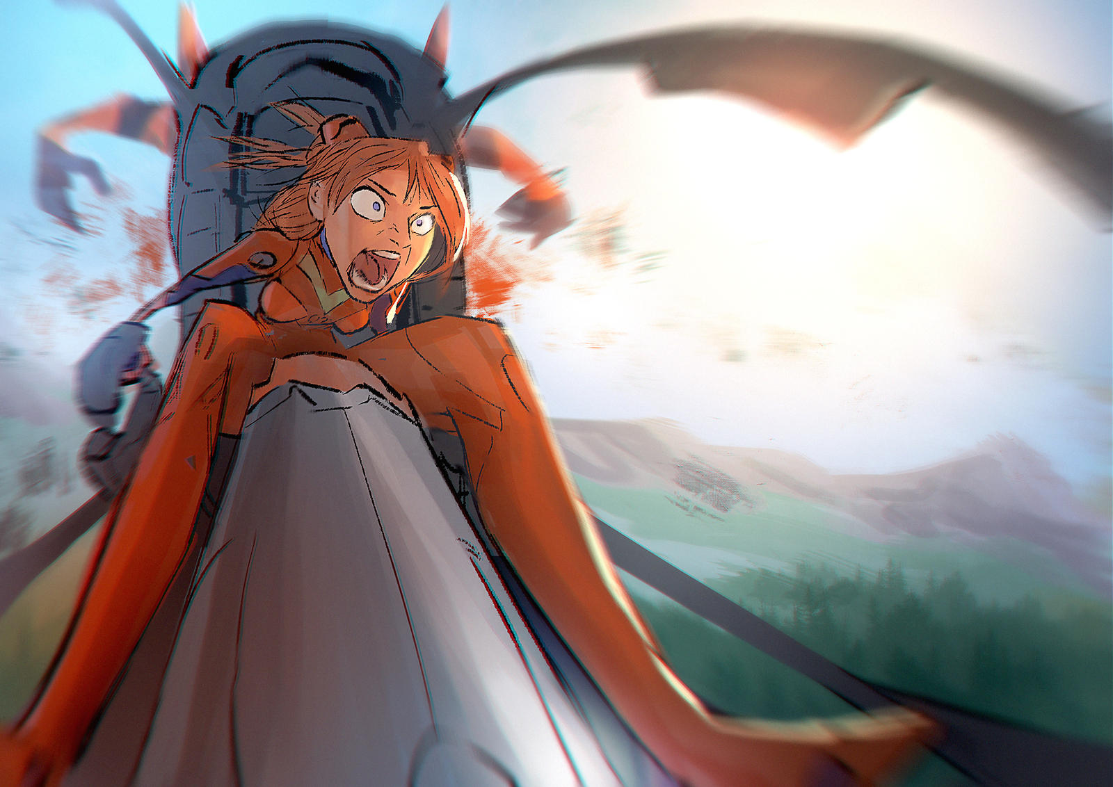 Eva O2 Eva-02, Asuka Strikes by MonoFlax on DeviantArt
