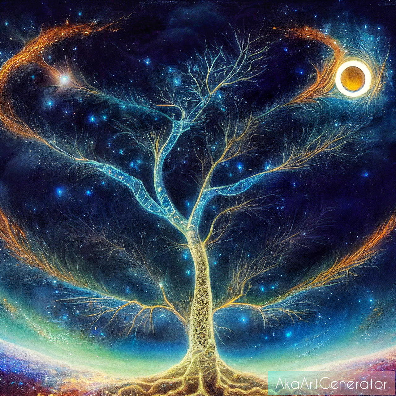 Cosmic tree of life by AkaArtGenerator on DeviantArt