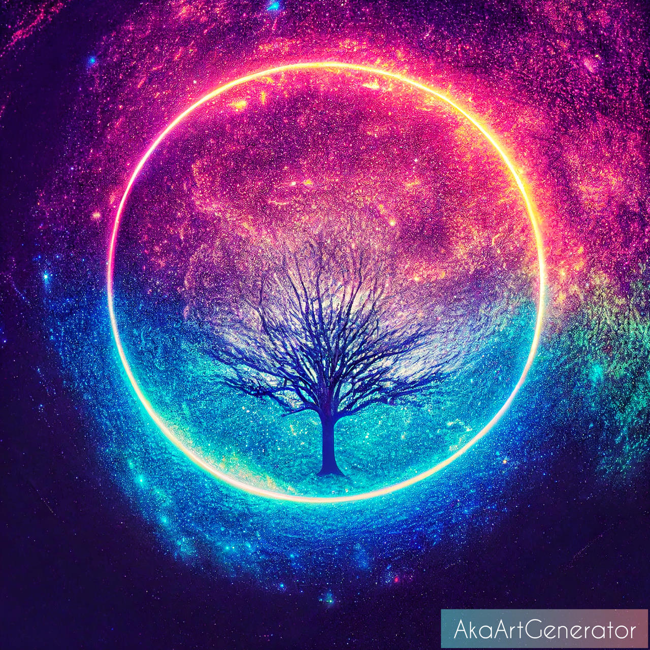 Cosmic tree by AkaArtGenerator on DeviantArt