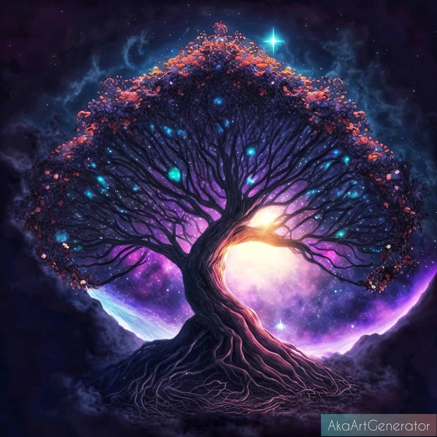 Cosmic Tree of life by AkaArtGenerator on DeviantArt