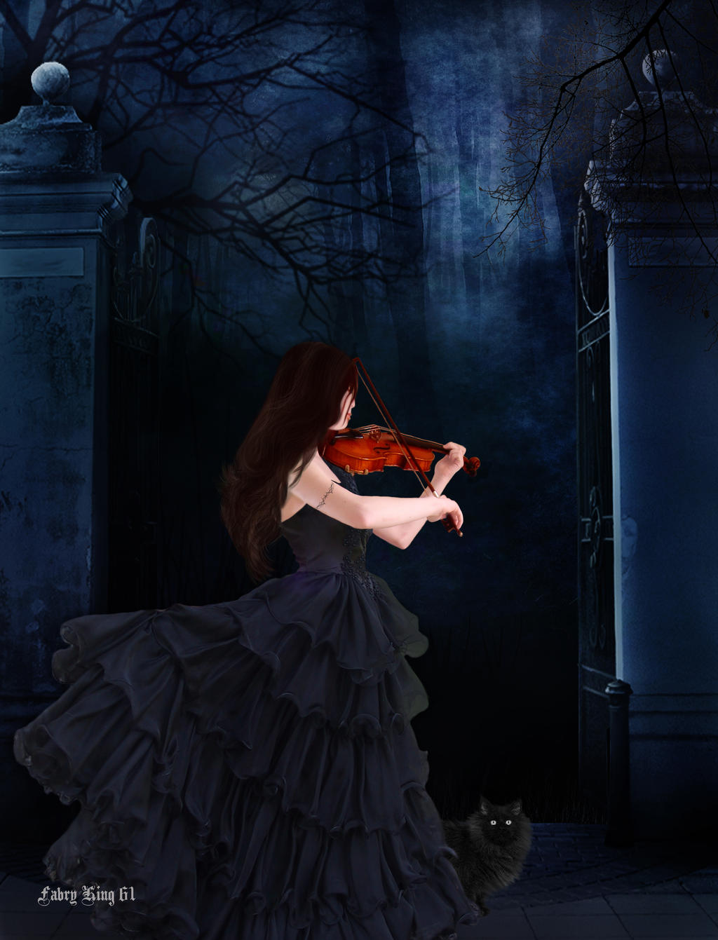 GOTHIC DARK VIOLINIST 3