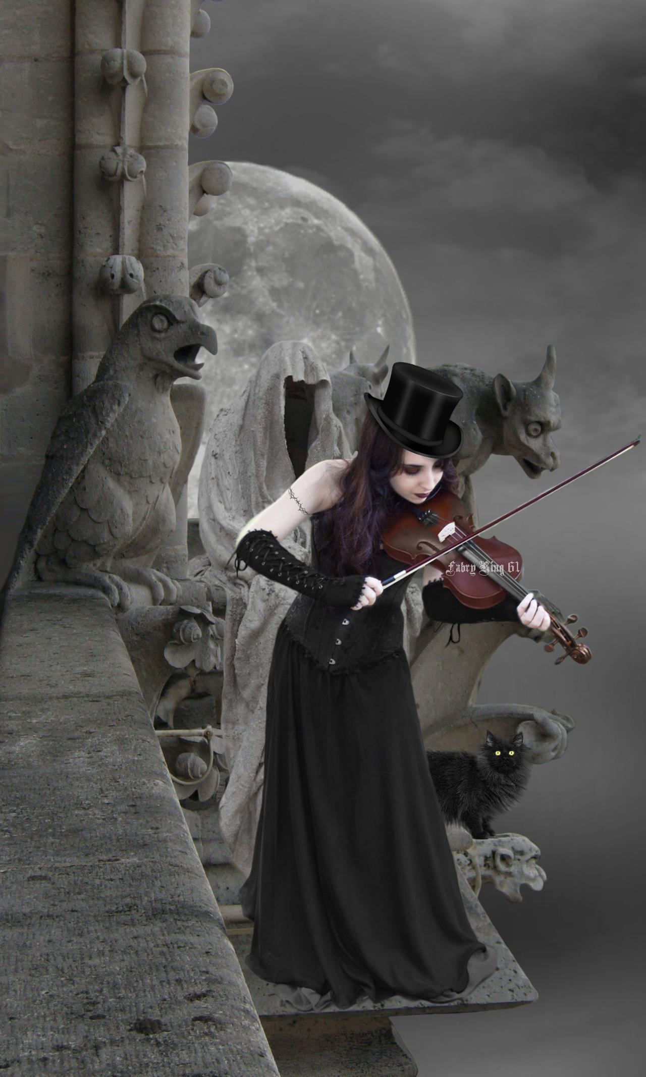 GOTHIC DARK VIOLINIST 4