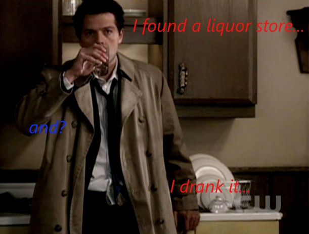 SPN: Drunk Castiel