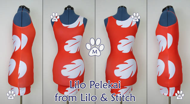 Lilo Hawaiian Inspired Bodycon Dress Live Sample