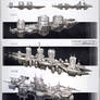 Industrial ship sketches