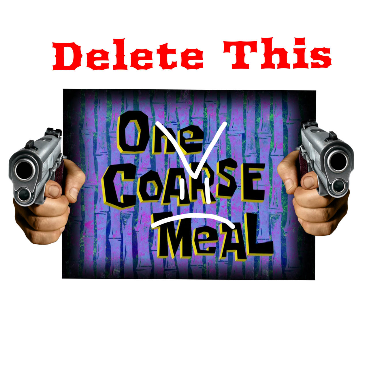 One Delete This by OneLoverMeal on DeviantArt