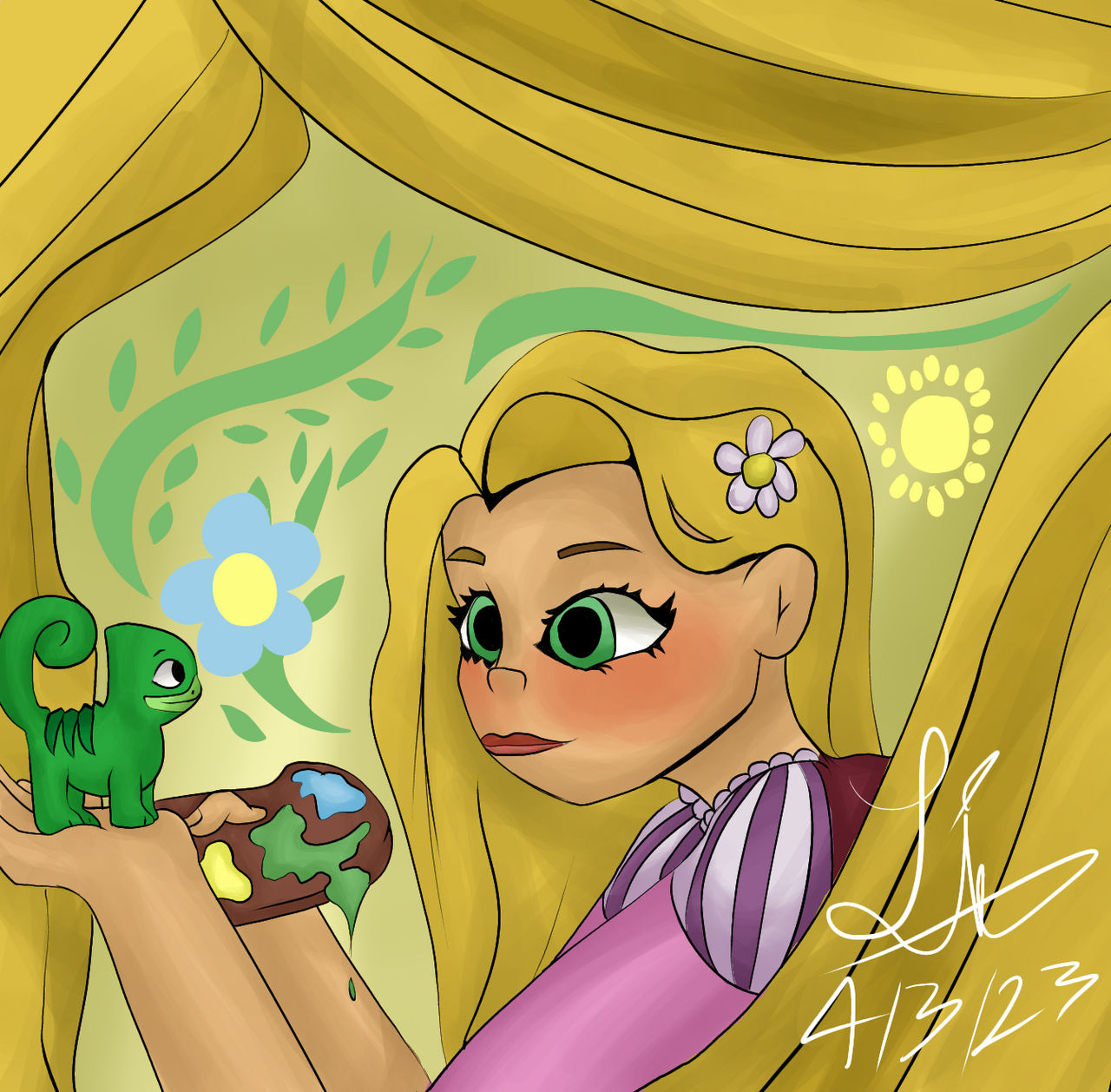 Pascal Tangled Lo Rapunzel and Pascal (Tangled) by GlamrockLiberty on DeviantArt