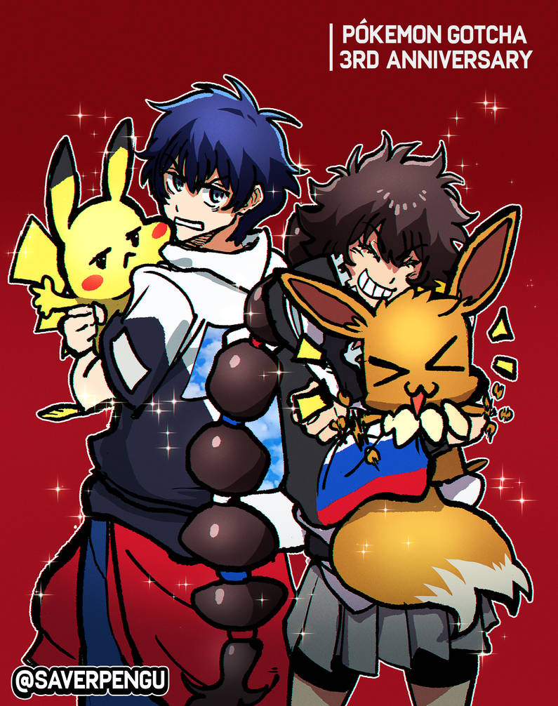 Pokemon Gotcha Rosa GOTCHA Anniversary (2023) by Saverpengu on DeviantArt