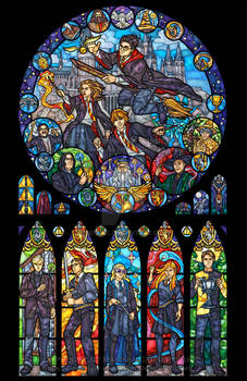 Harry Potter Stained Glass Illustration