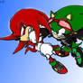 Take A Hit! .: Scourge and Knuckles:. (REQUEST)