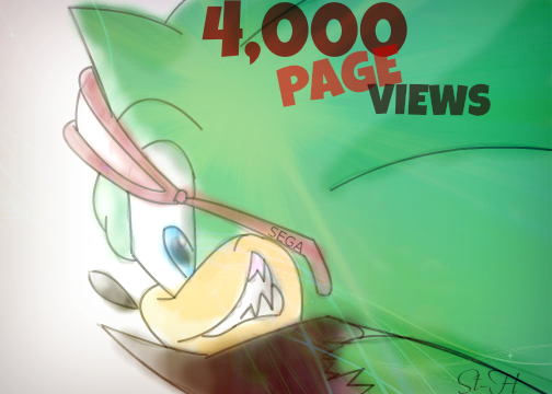 .:4,000 Page Views:. Scourge the Hedgehog