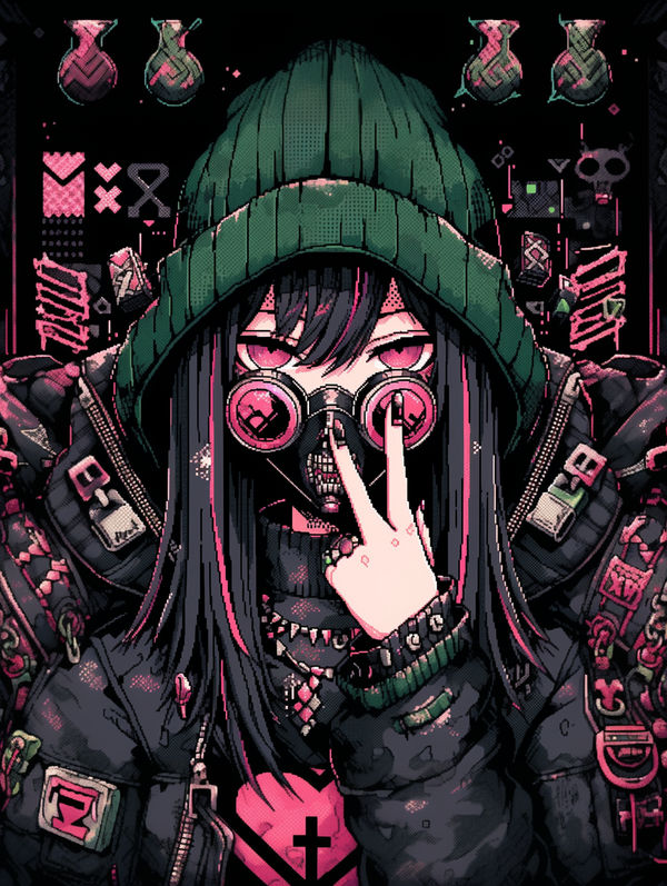 Girl in green knit hat by TuwaLG on DeviantArt