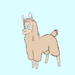 I tried to draw an Alpaca