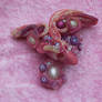 Pink Polymer Clay Dragon