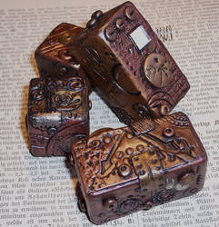 Steampunk Polymer Clay Blocks3