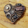 Steampunk Heart Brooch 2