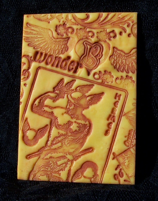 Polymer Clay ACEO Tarot Hermes