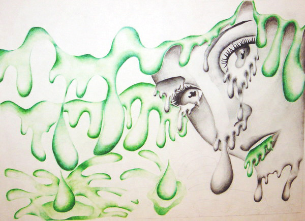 Green Goo Face