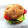 Burger plushie