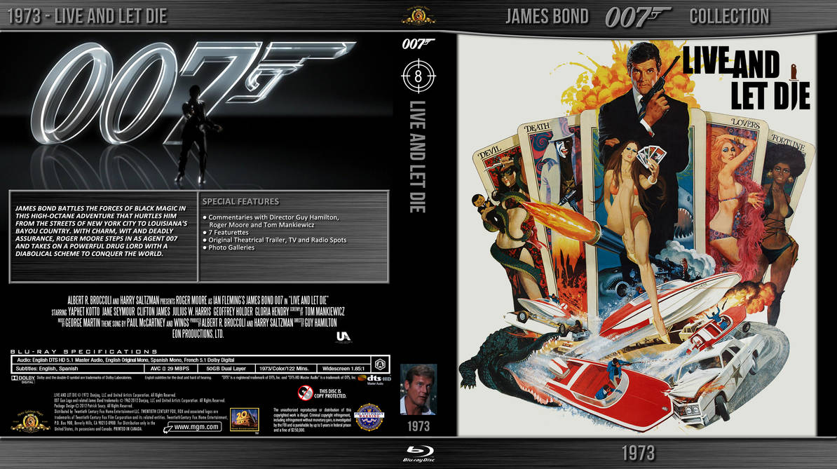 Blu Ray Bond 007 08 Live And Let Die By Morsoth On Deviantart Blu Ray Bond 007 08 Live And Let Die By Morsoth On Deviantart