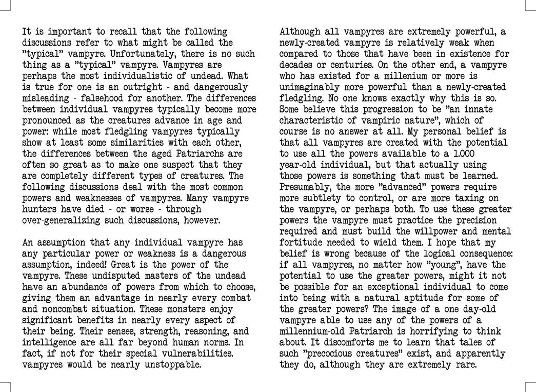 Vampire Hunter's Handbook - Pages 01-02 by Morsoth on DeviantArt