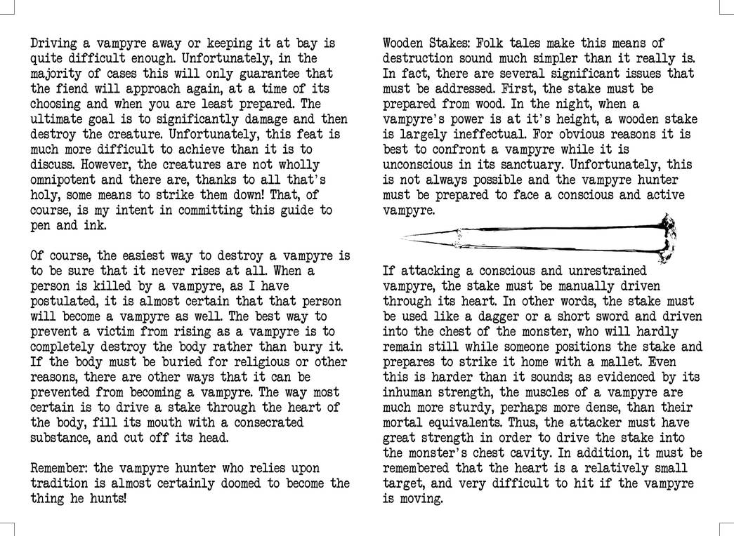 Vampire Hunter's Handbook - Pages 13-14 by Morsoth on DeviantArt