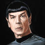 Spock black velvet painting