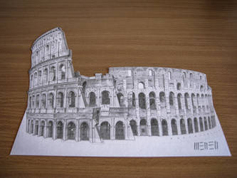 Colosseo 3D drawing by dominikmellen