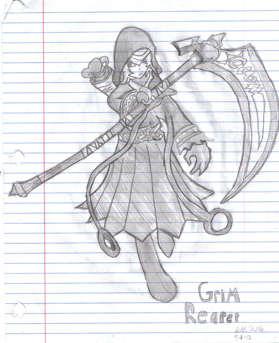 [Sketch] Grim Reaper (Lost Saga) (Lined)