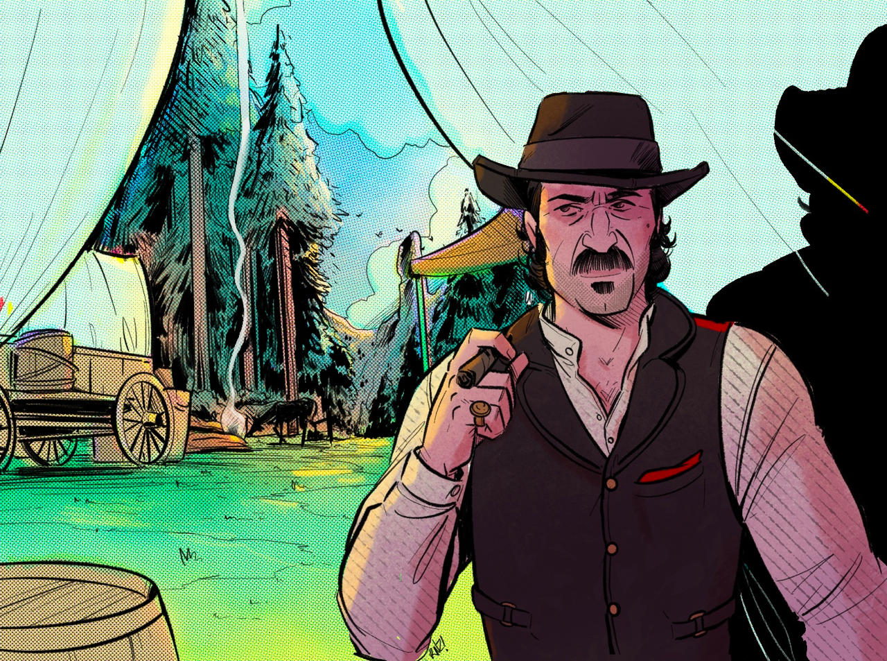 Dutch Rdr2 Artwork Dutch Van der Linde - Red Dead Redemption 2 - by RnzFerrer on DeviantArt