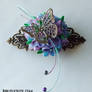 Hydrangea and Butterfly Barrette