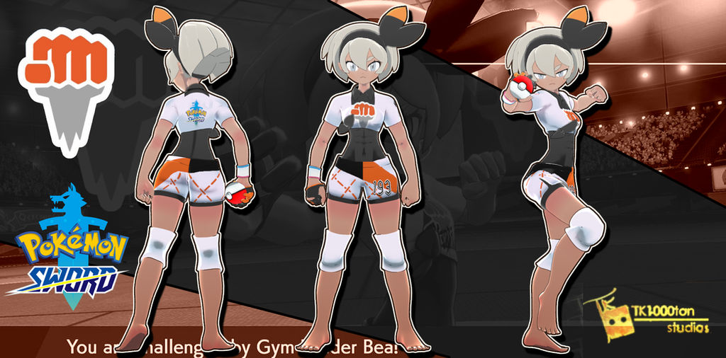 Pokemon Sword And Shield Bea 3d Model V1 By Tk100ton On