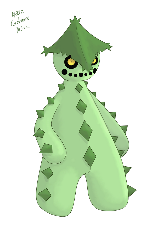 Cacturne Variant 332 Cacturne by pokemon-countdown on DeviantArt
