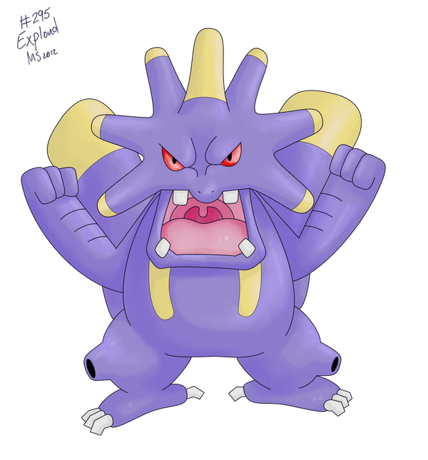 Lexplode Pokemon 295 Exploud by pokemon-countdown on DeviantArt