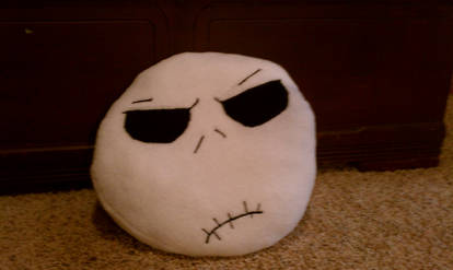 Jack Skellington Head Pillow Side 2